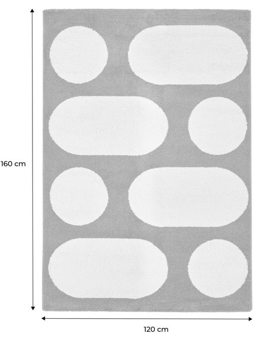 Tapis intérieur motif moderne orange Joyce - Kiabi
