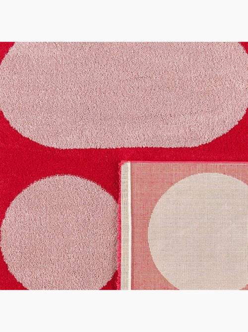 Tapis intérieur motif moderne rouge Joyce - Kiabi