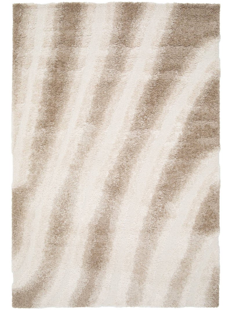 Tapis intérieur motif rayé beige Lou Beige - Kiabi