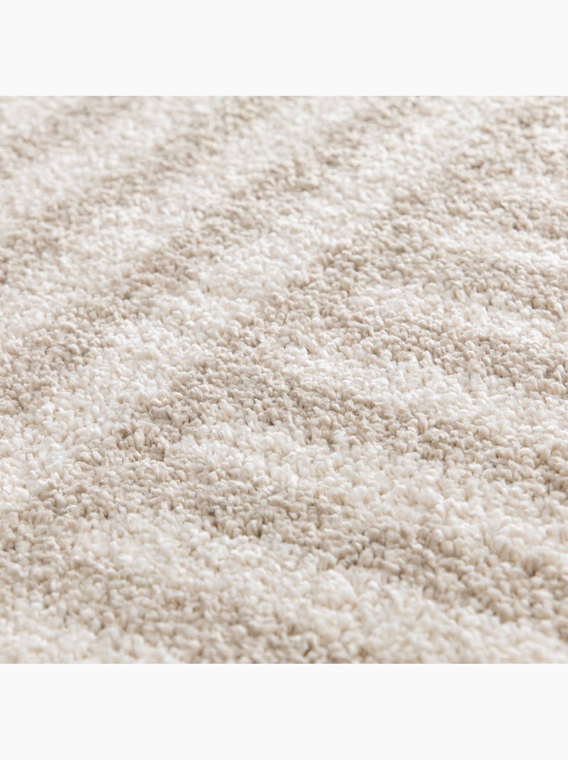 Tapis intérieur motif ronds crème et beige stella Beige clair - Kiabi