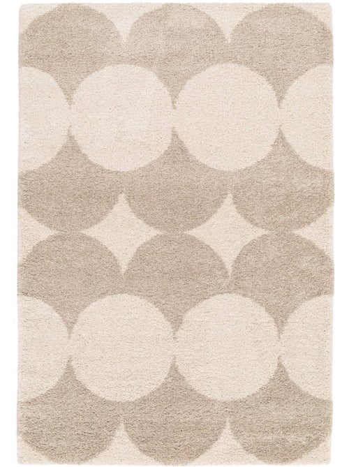 Tapis intérieur motif ronds crème et beige stella - Kiabi Tapis intérieur motif ronds crème et beige stella - Kiabi