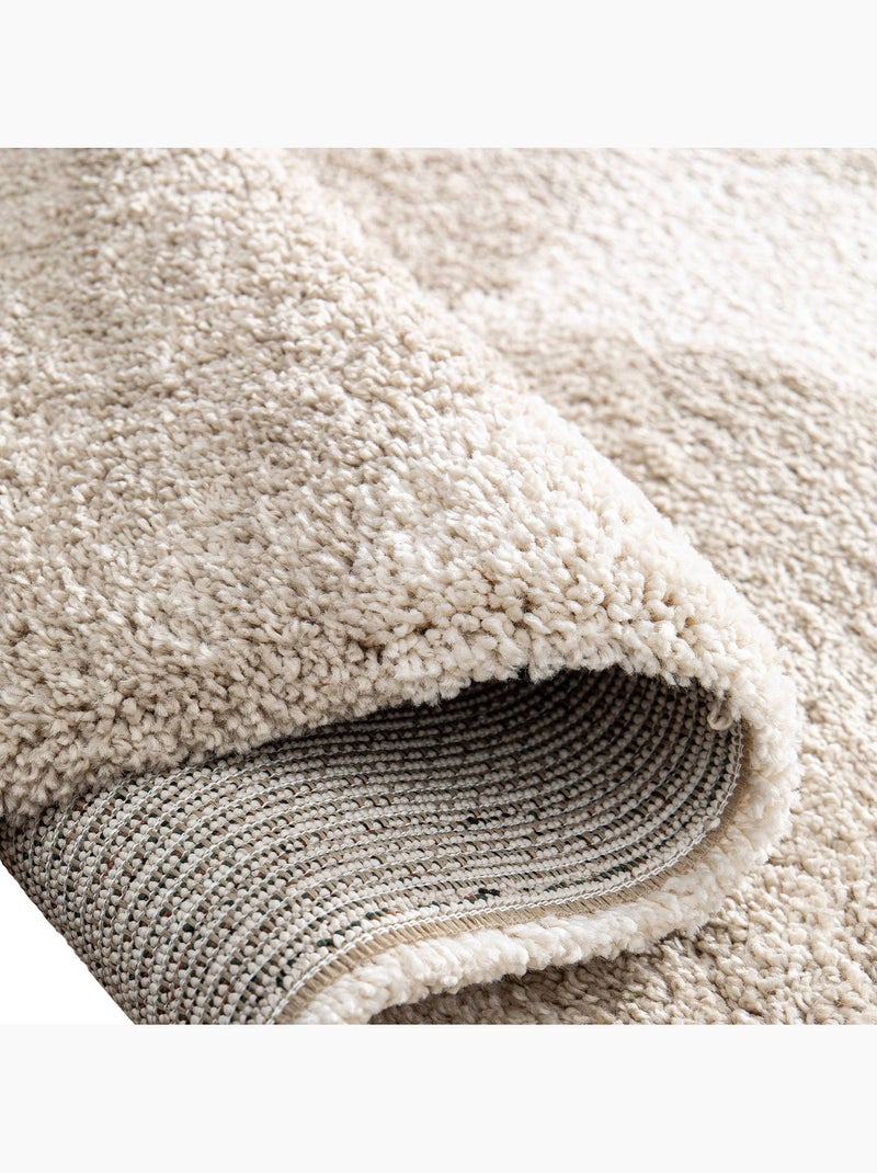 Tapis intérieur motif ronds crème et beige stella Beige - Kiabi