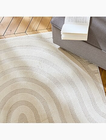 Tapis intérieur motifs arches crème Blake