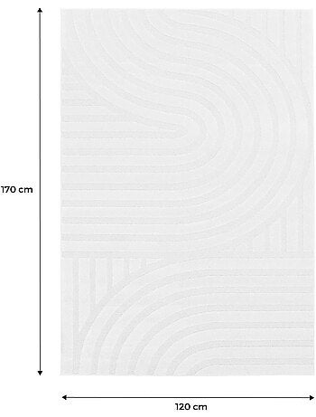 Tapis intérieur motifs arches crème Blake