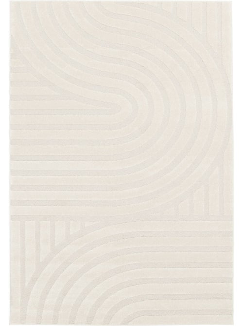 Tapis intérieur motifs arches crème Blake - Kiabi
