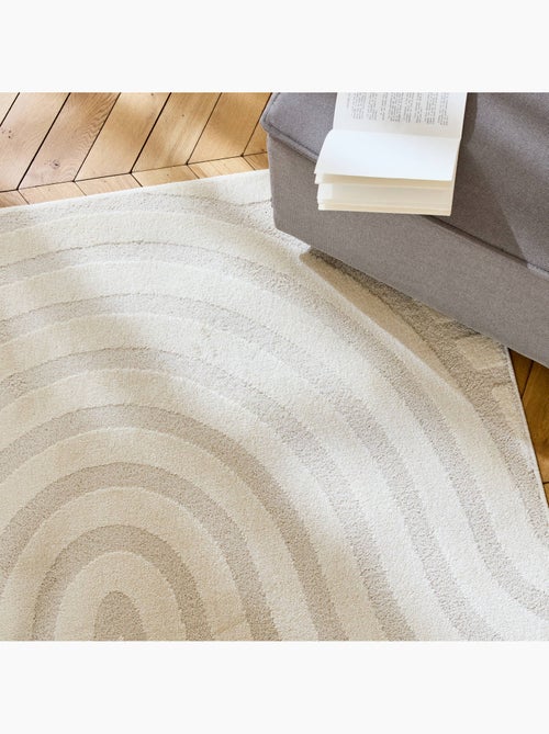 Tapis intérieur motifs arches crème Blake - Kiabi
