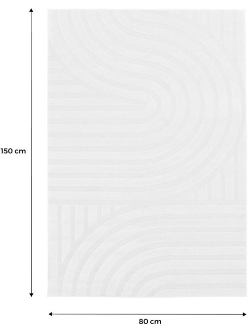 Tapis intérieur motifs arches crème Blake - Kiabi