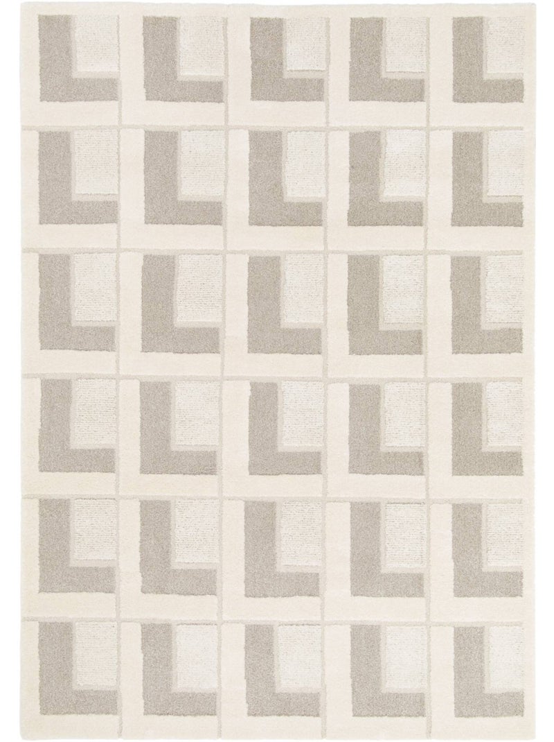 Tapis intérieur motifs géométriques crème eve Crème - Kiabi