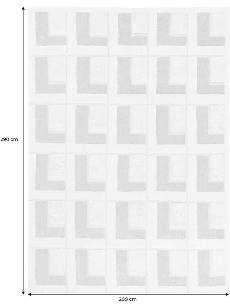 Tapis intérieur motifs géométriques crème eve Crème - Kiabi