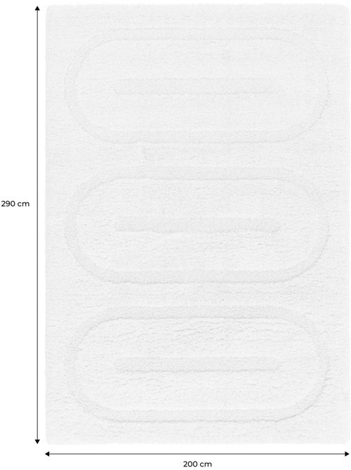 Tapis intérieur motifs géométriques crème Mae - Kiabi