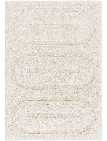 Tapis intérieur motifs géométriques crème mae