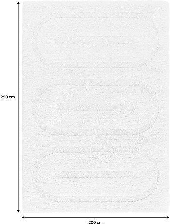 Tapis intérieur motifs géométriques crème mae