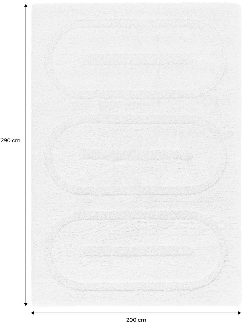 Tapis intérieur motifs géométriques crème mae Crème - Kiabi