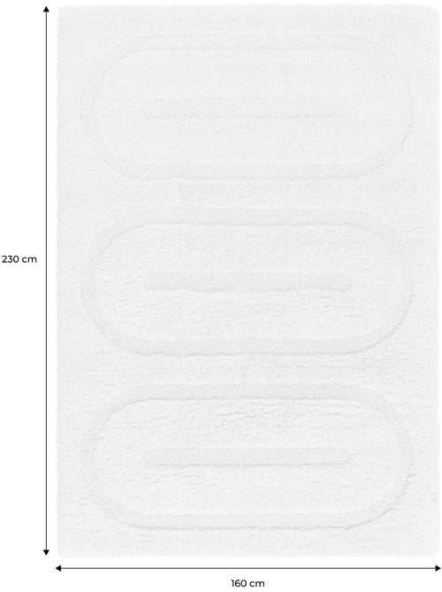 Tapis intérieur motifs géométriques crème mae - Kiabi