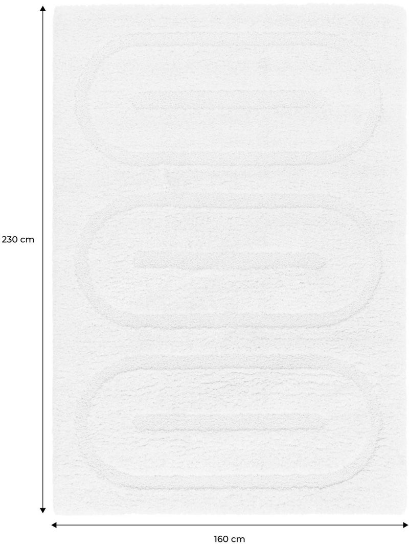 Tapis intérieur motifs géométriques crème mae Crème - Kiabi