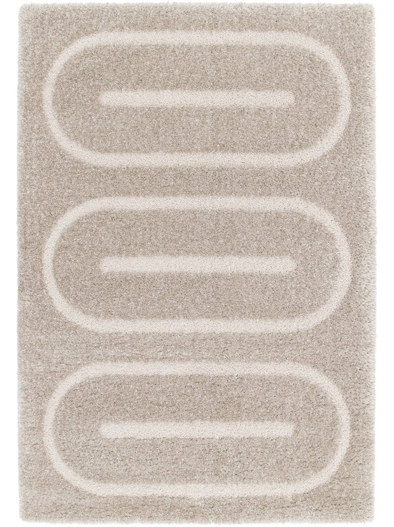 Tapis intérieur motifs géométriques taupe pio N/A - Kiabi
