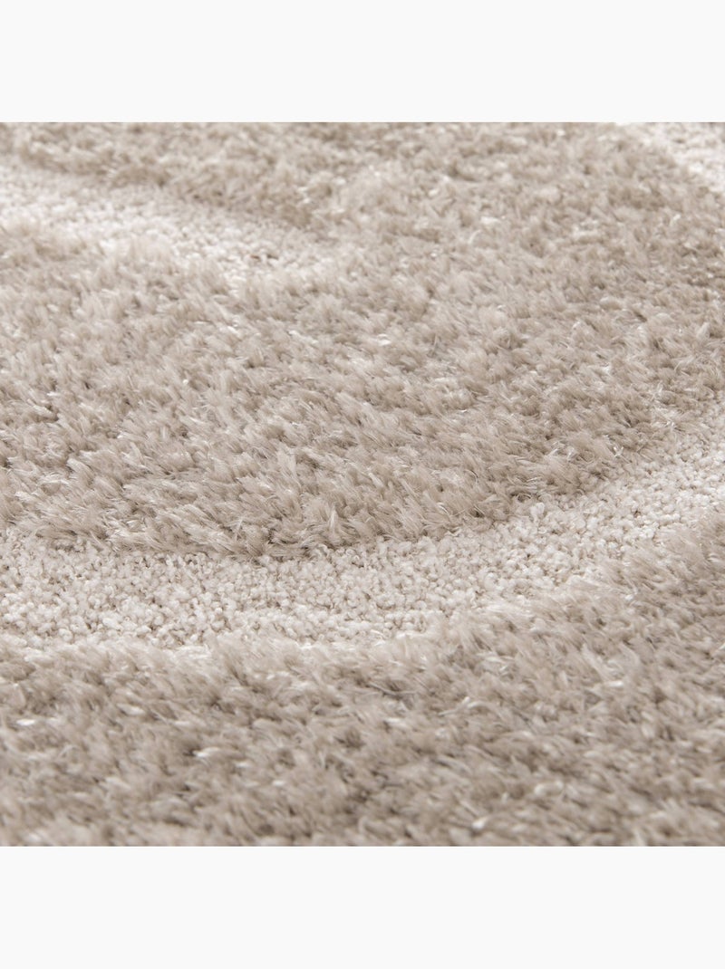 Tapis intérieur motifs géométriques taupe pio Taupe - Kiabi