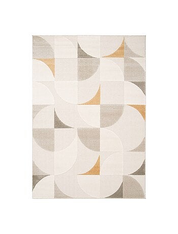 Tapis intérieur motifs rétro crème Jon