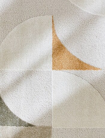 Tapis intérieur motifs rétro crème Jon