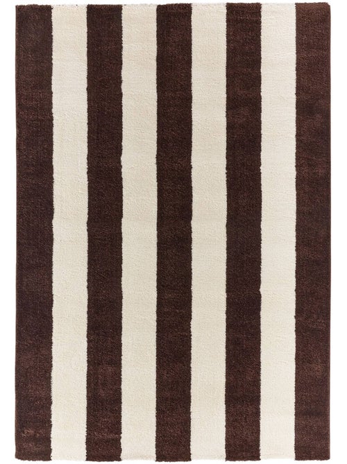 Tapis intérieur rayures marron et blanc Pablo - Kiabi Tapis intérieur rayures marron et blanc Pablo - Kiabi