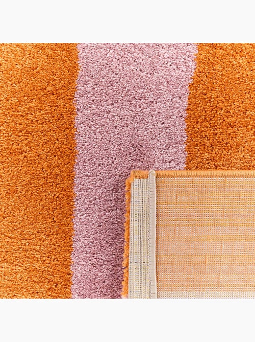 Tapis intérieur rayures orange et rose Pablo - Kiabi