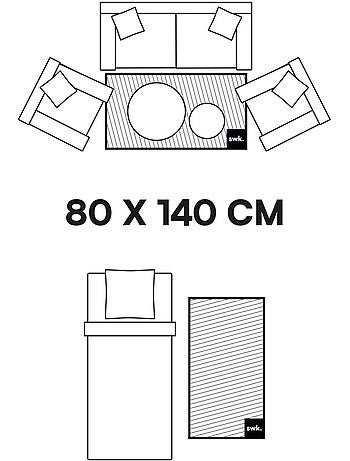 Tapis intérieur rayures rouge et rose Pablo