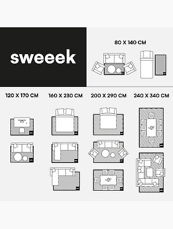 Tapis intérieur rayures rouge et rose Pablo