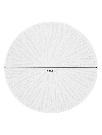 Tapis intérieur rond Ø160cm crème Helen