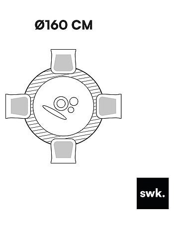 Tapis intérieur rond Ø160cm crème Helen