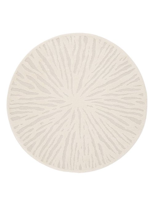 Tapis intérieur rond Ø160cm crème Helen - Kiabi