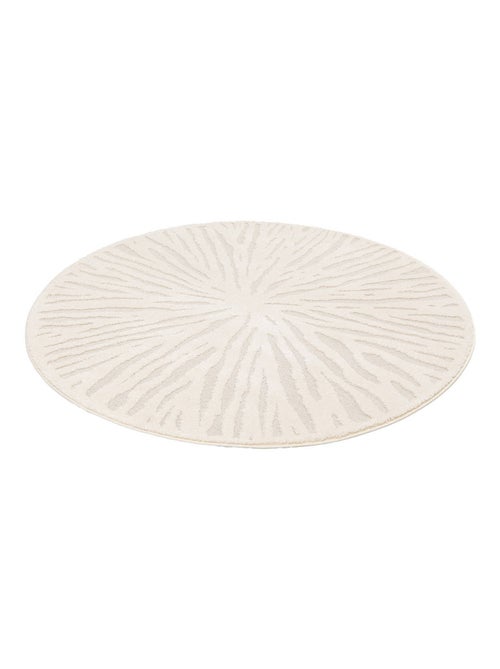 Tapis intérieur rond Ø160cm crème Helen - Kiabi