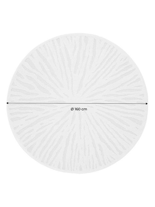 Tapis intérieur rond Ø160cm crème Helen - Kiabi