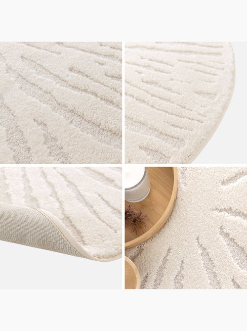 Tapis intérieur rond ø160cm crème helen - Kiabi Tapis intérieur rond ø160cm crème helen - Kiabi