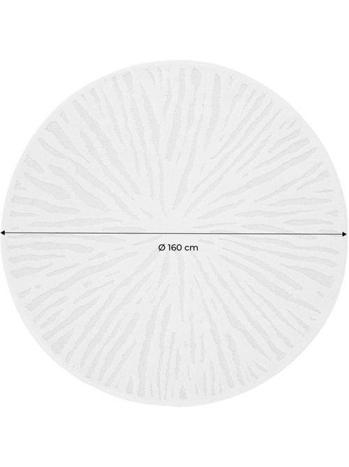 Tapis intérieur rond ø160cm crème helen - Kiabi Tapis intérieur rond ø160cm crème helen - Kiabi