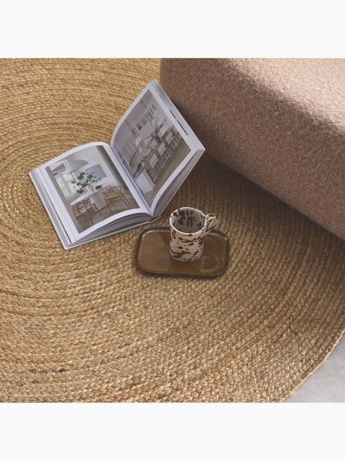 Tapis intérieur rond jute, naturel Padma - Kiabi Tapis intérieur rond jute, naturel Padma - Kiabi