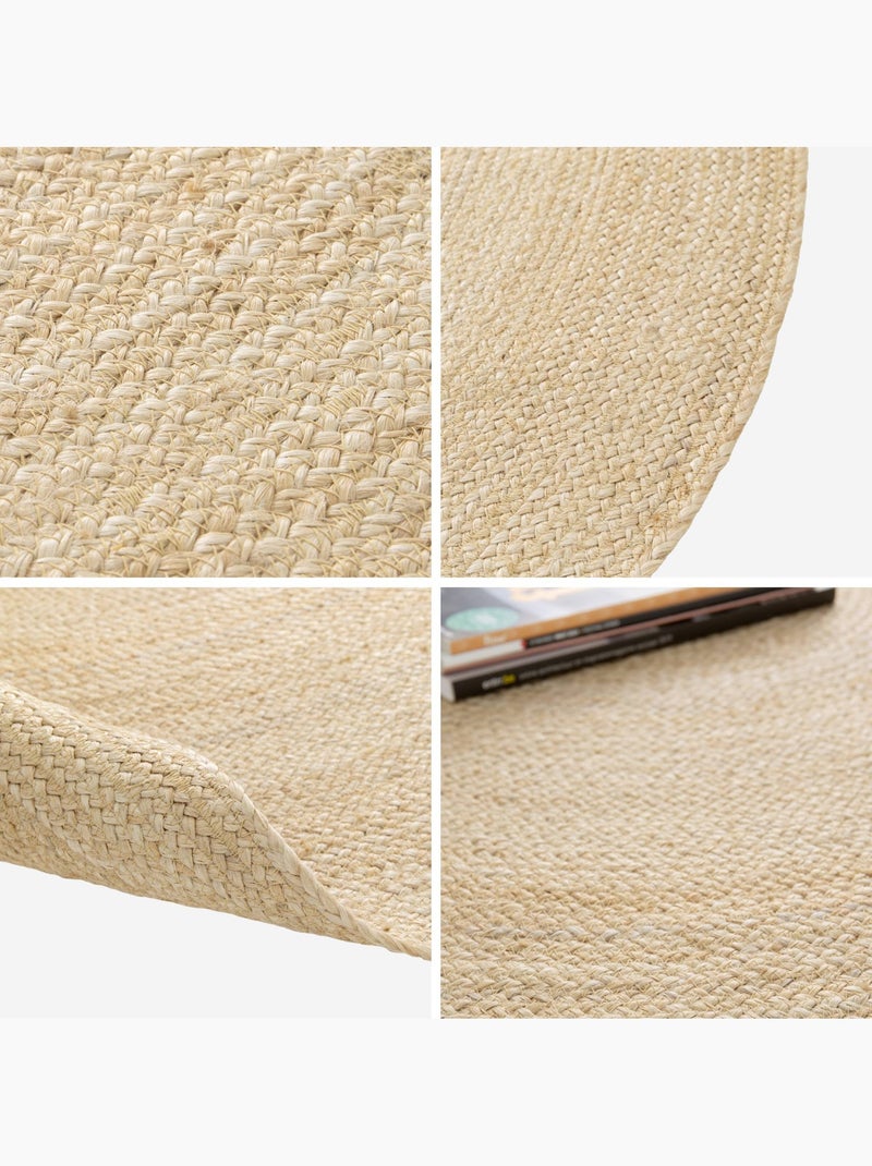 Tapis intérieur rond jute, naturel Padma Marron clair - Kiabi