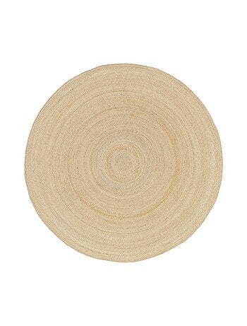 Tapis intérieur rond jute, naturel Padma