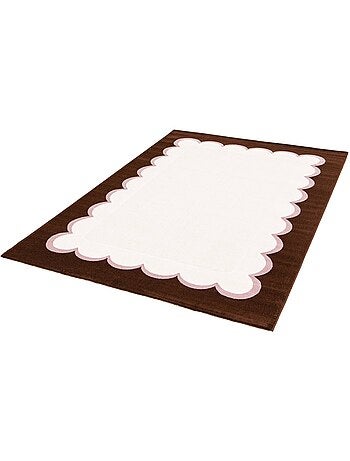 Tapis intérieur rose et marron Zoa