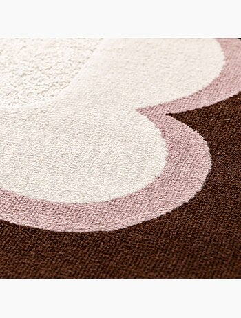 Tapis intérieur rose et marron Zoa