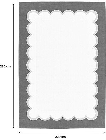 Tapis intérieur rose et marron Zoa