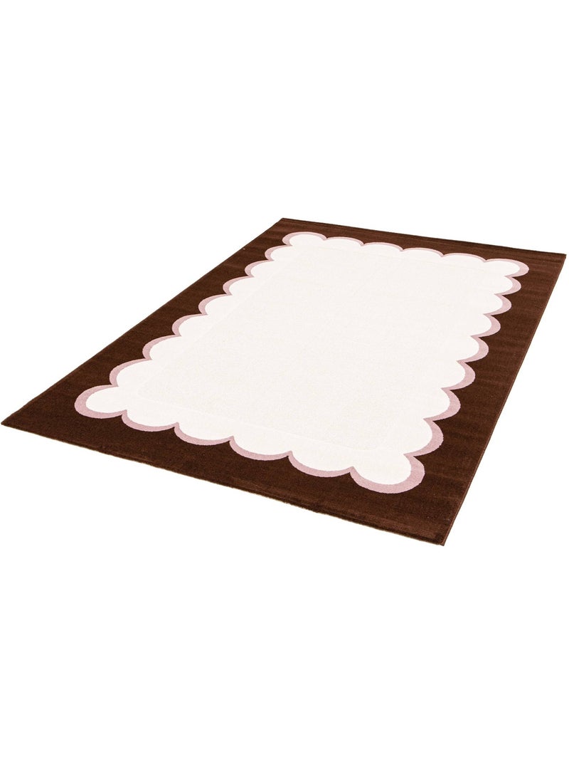 Tapis intérieur rose et marron Zoa Rose bonbon - Kiabi