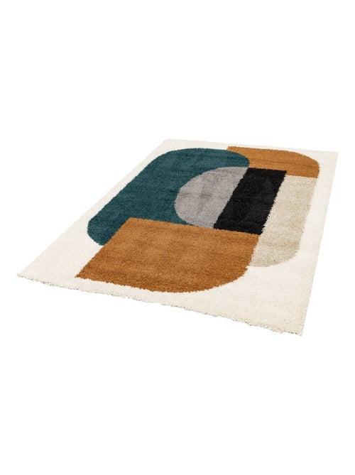 Tapis intérieur shaggy motifs géométriques multicolore Matthew - Kiabi