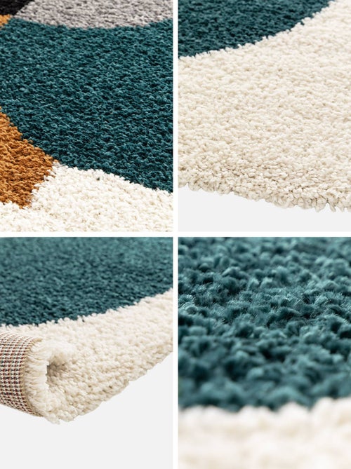 Tapis intérieur shaggy motifs géométriques multicolore Matthew - Kiabi