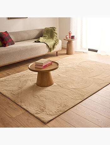 Tapis intérieur uni beige oscaria