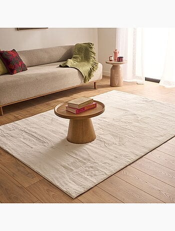 Tapis intérieur uni blanc oscaria
