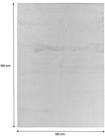 Tapis intérieur uni blanc oscaria