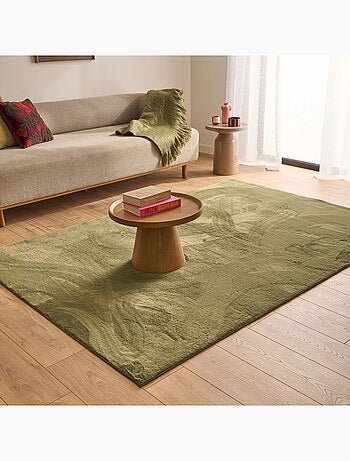 Tapis intérieur uni vert oscaria