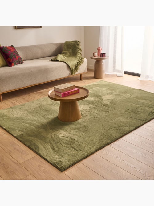 Tapis intérieur uni vert oscaria - Kiabi
