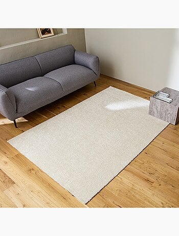 Tapis intérieur velours frisé crème Lawrence