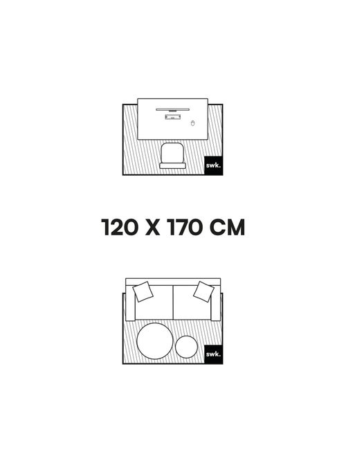 Tapis intérieur velours frisé crème Lawrence - Kiabi